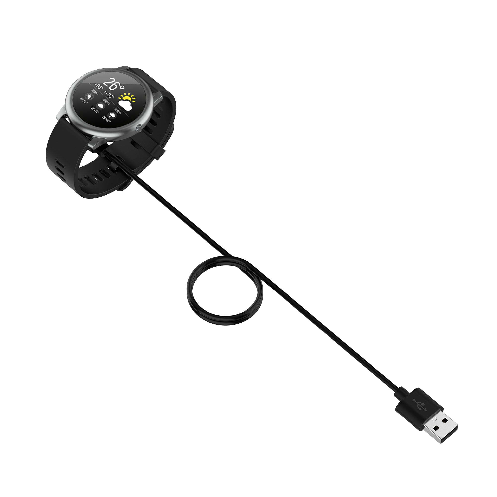 For P66D Watch USB Magnetic Watch Charger Charging Dock with 100CM Cable For P66D Watch USB Magnetic Watch Charger Charging Dock with 100CM Cable